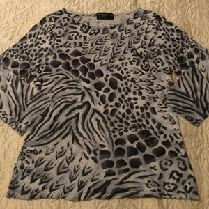 🎄🎅 Animal Print Women's Knit Top